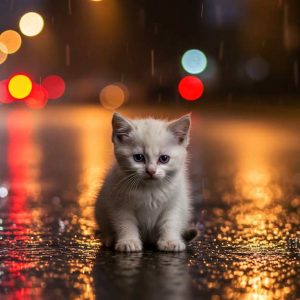 نگهداری از بچه گربه خیابانی